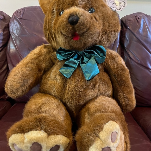 NWT Vintage 28” Cuddle Wit Teddy Bear Plush Stuffed Animal - Picture 2 of 7
